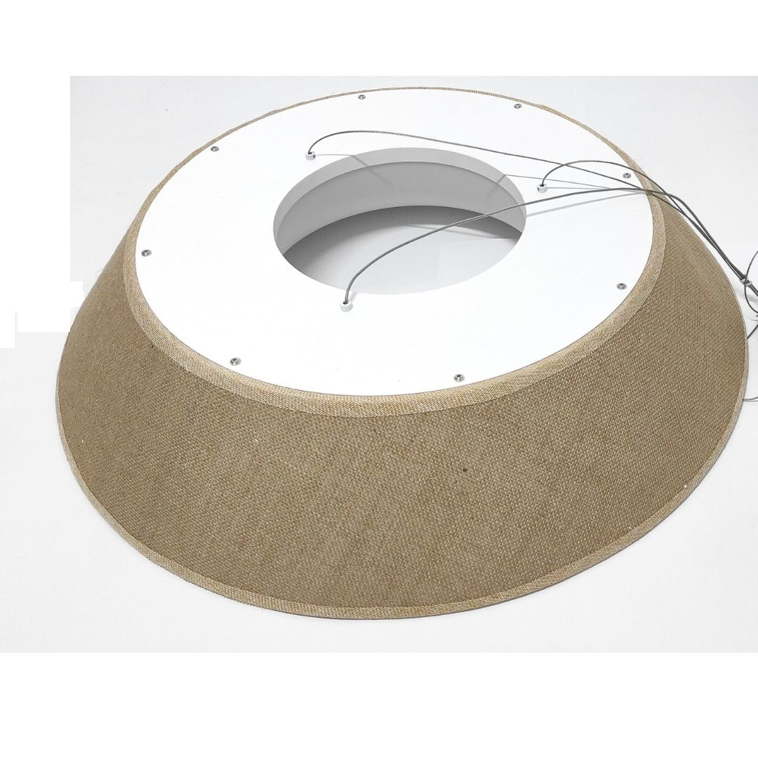 Lampe à suspension LED 72W 3000K avec abat-jour en toile de jute