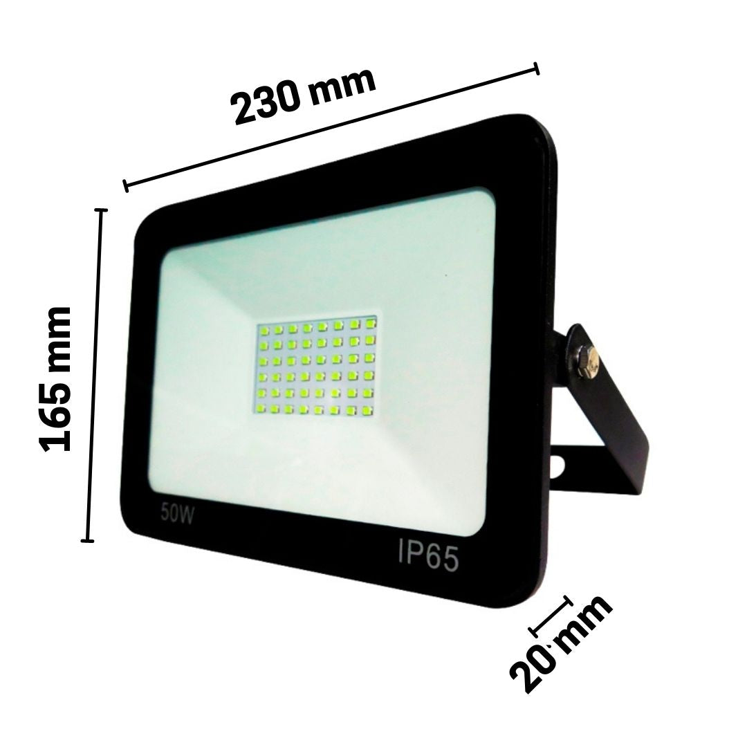 Projetor Led Extraplano 50w 4000k-6500k IP65