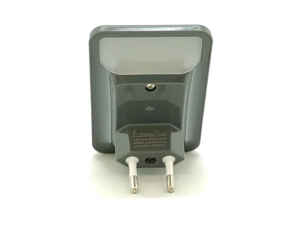 O retângulo cinzento piloto conduziu a luz noturna com sensor crepuscular 0.3W 4000K