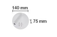 Aplique LED con interruptor 9W 3000K Luz Indirecta y Foco Orientable 6000K