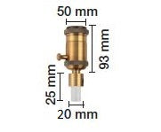 Douille E27 avec régulateur, connexion et bouchon de bouteille