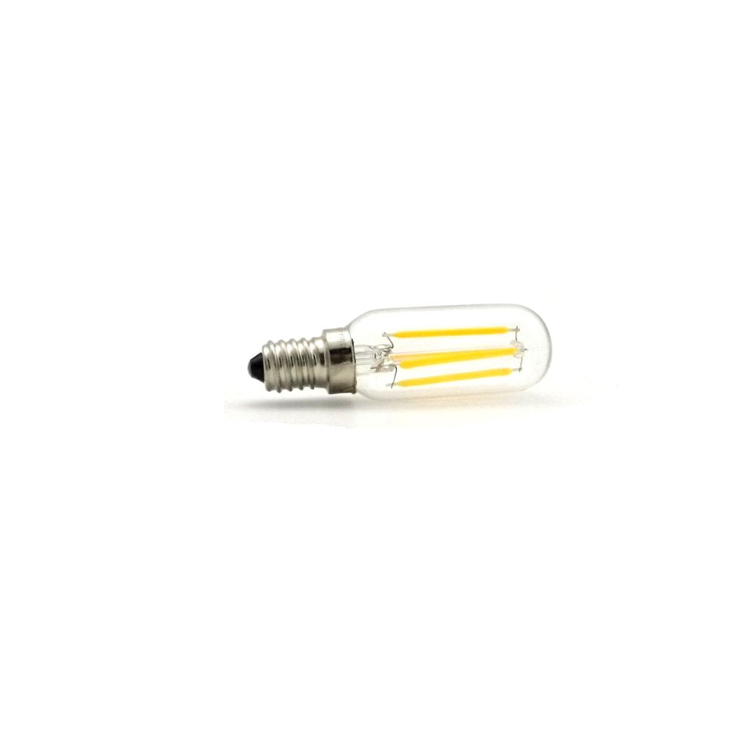 Bombilla Tubular Filamento LED E14 4W 2700K Cristal Transparente