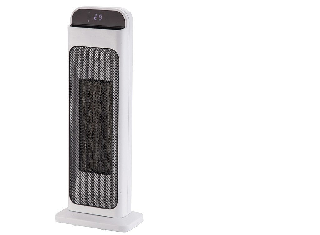 Aquecedor de torre oscilante de 2.000 W com programador, controle remoto e função WiFi