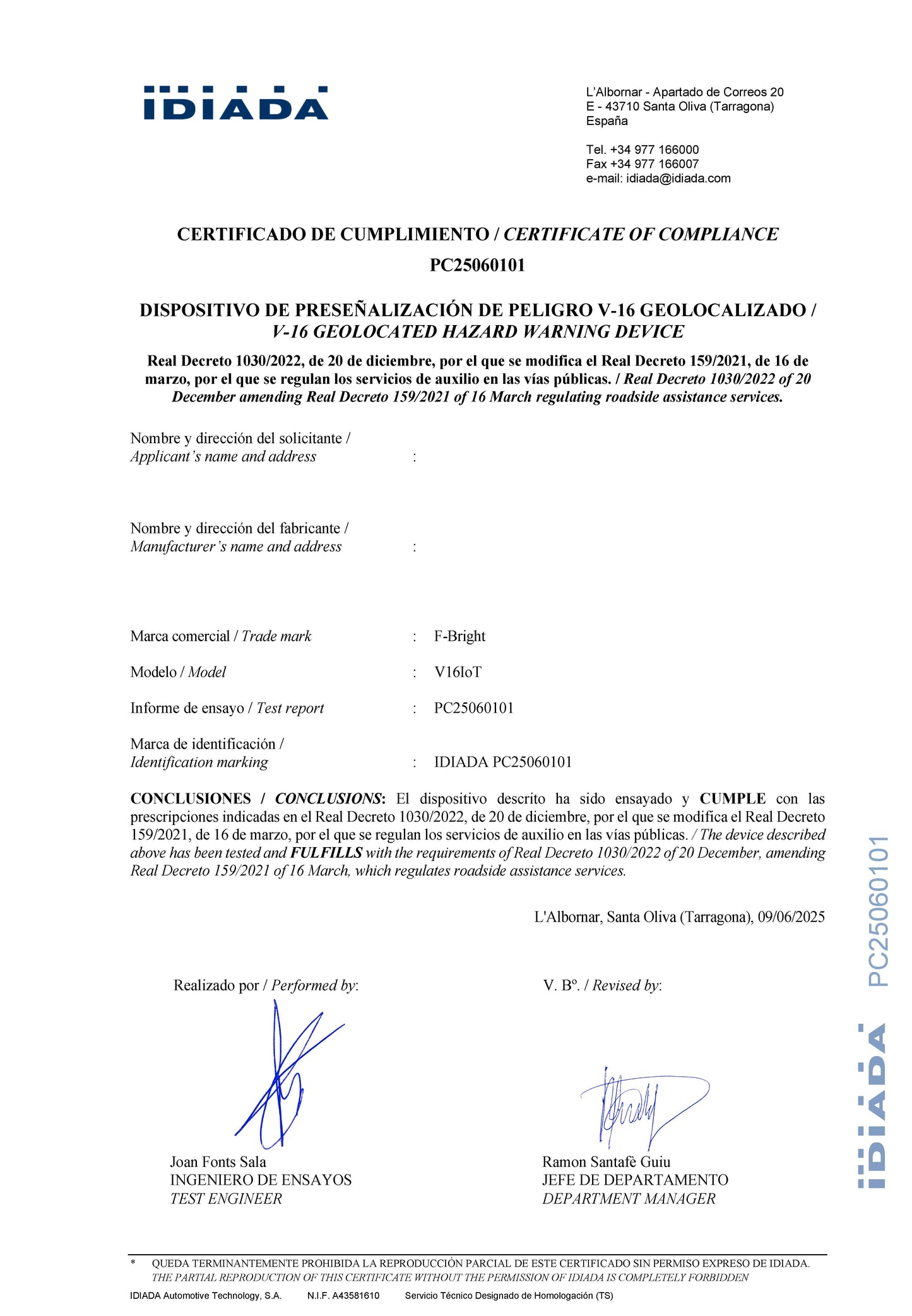Luz de Emergência e Sinalização V16 Homologada pela DGT IP54