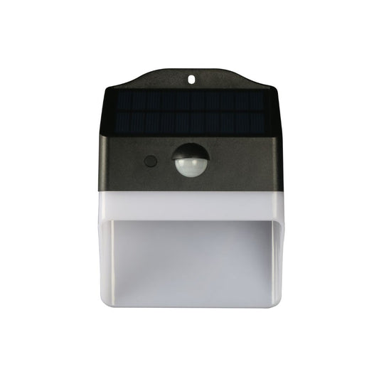 Aplique LED Solar 2W 3000K 220lm IP65 con Sensor Crepuscular y Presencia