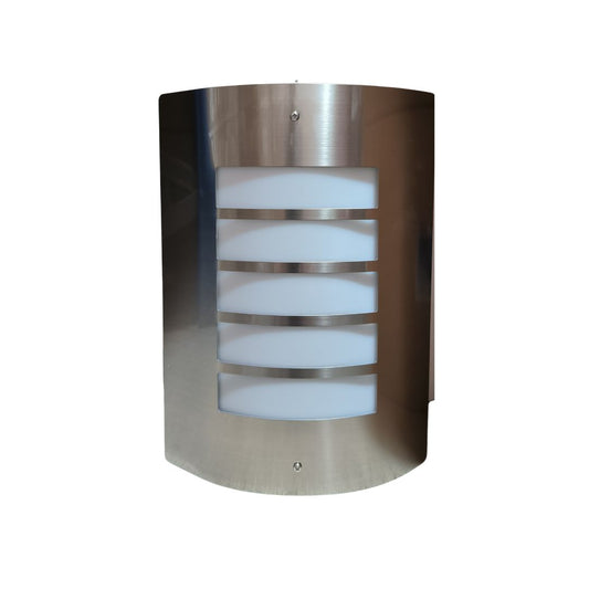 Aplique de Pared Exterior E27 IP54 en metal plateado