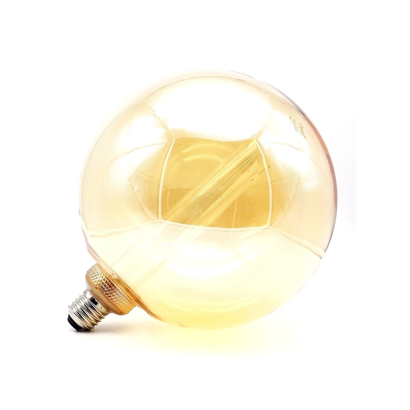 Bombilla Decorativa LED E27 4W 1800K Globo G200 en Cristal Dorado 2
