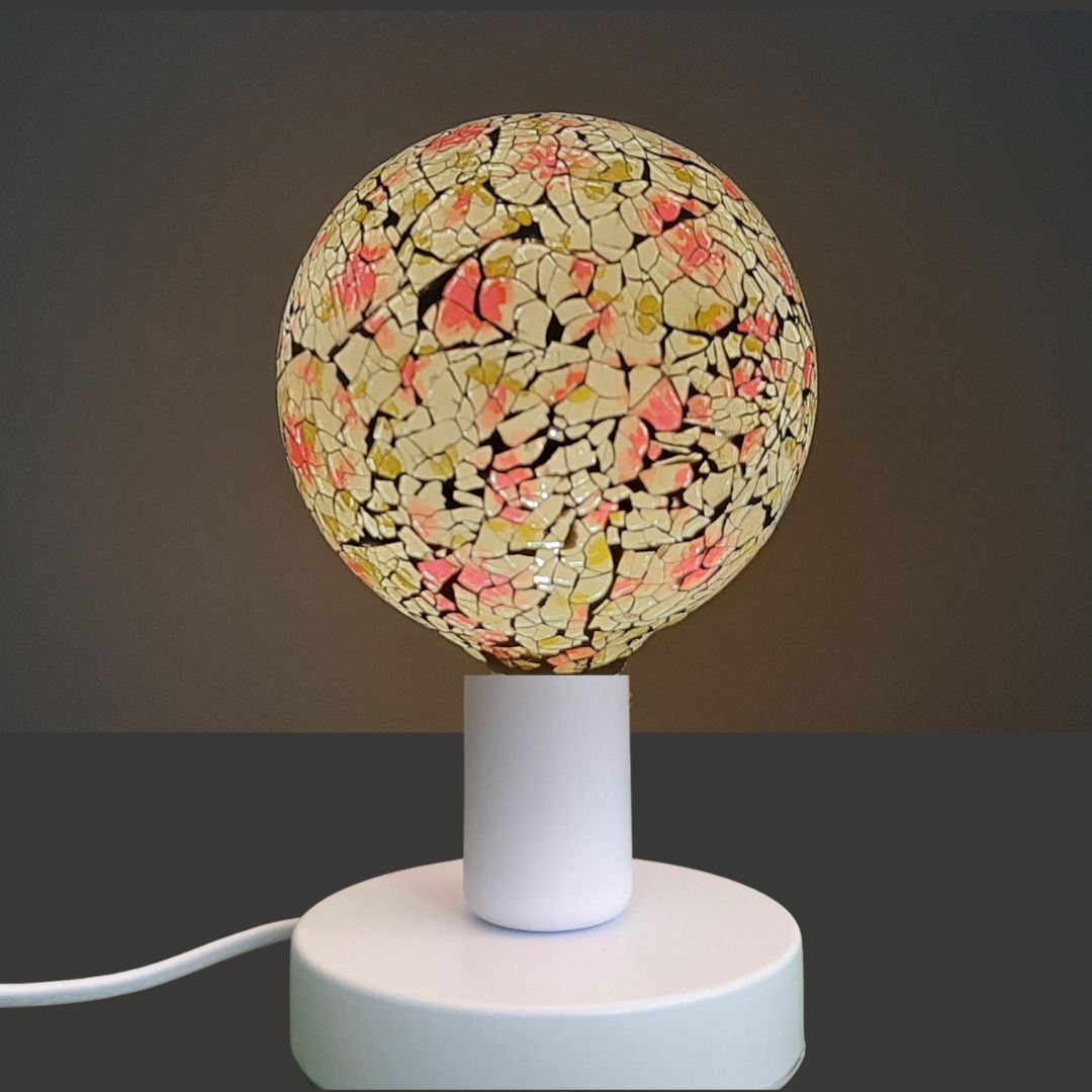 Bombilla Decorativa LED Globo G125 Tiffany Rosa E27 4W 1
