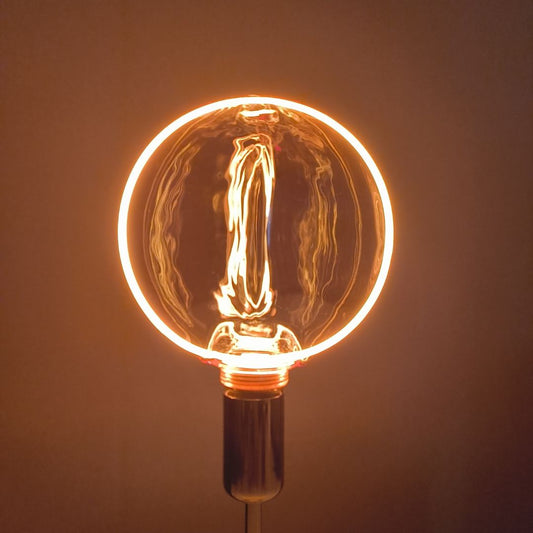 Bombilla Decorativa LED Globo G80 E27 4W 1800K con Halo de Luz 1