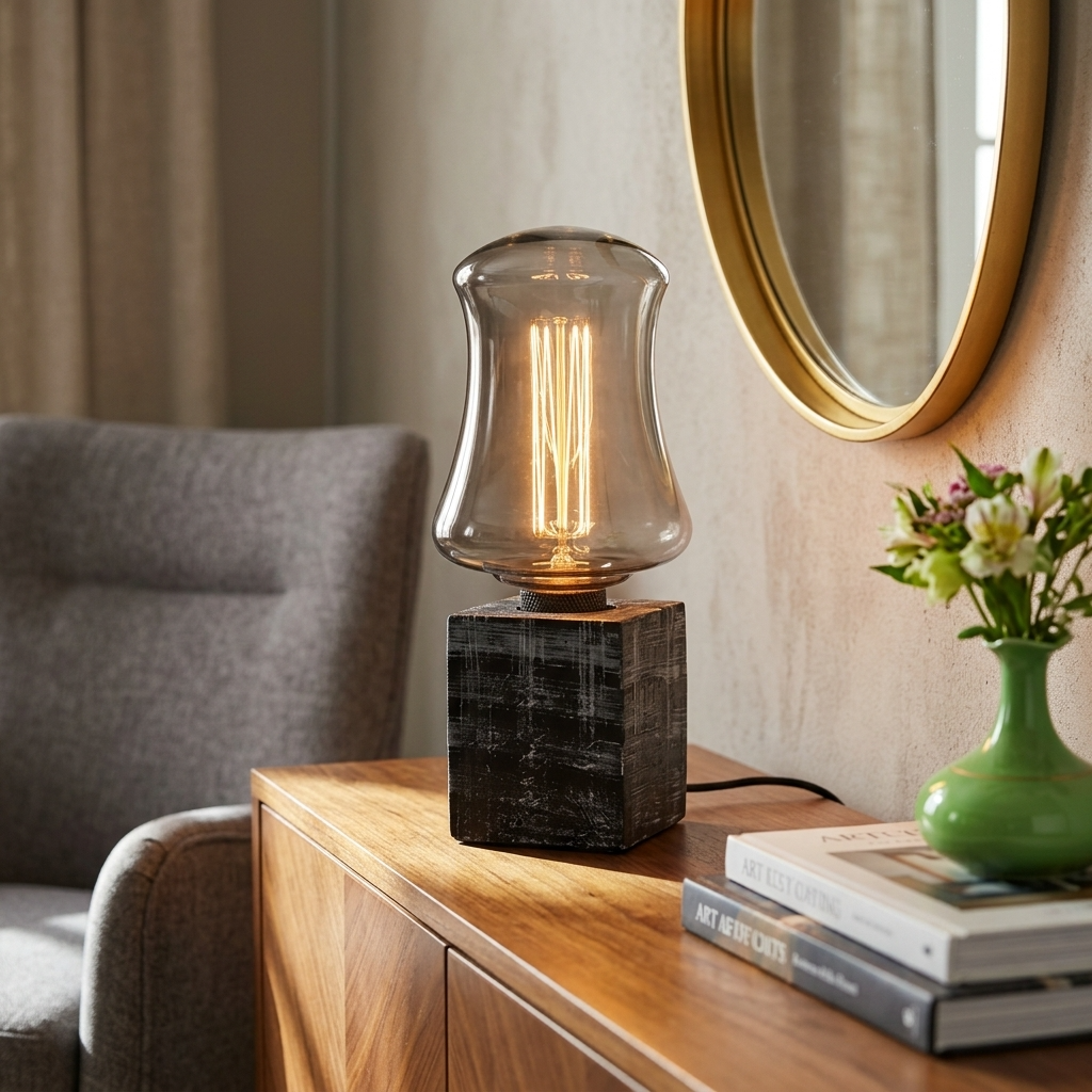 Bombilla Decorativa LED S100 E27 4W 1800K Cristal Gris, Smoky 5