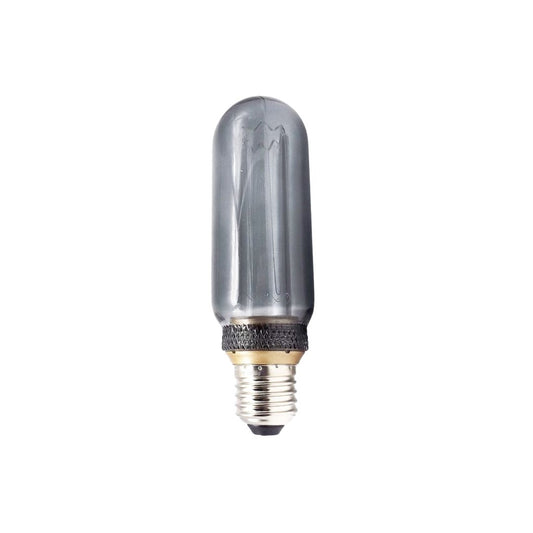 Lâmpada Decorativa Led Tubular T45 x 147mm E27 4W 1800K Vidro Cinza