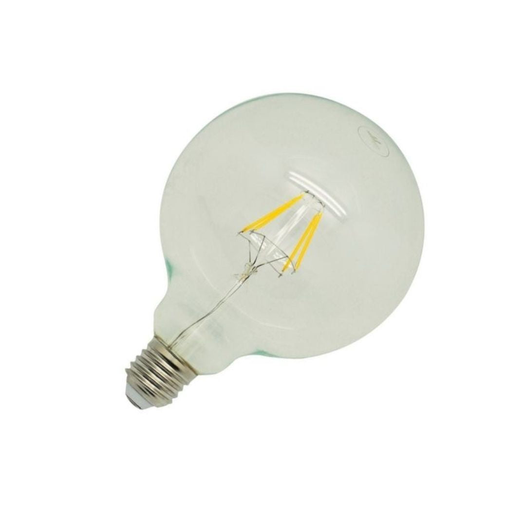 Bombilla Globo Filamento LED E27 G125 4W 2800K - 6000K en Cristal Claro 1