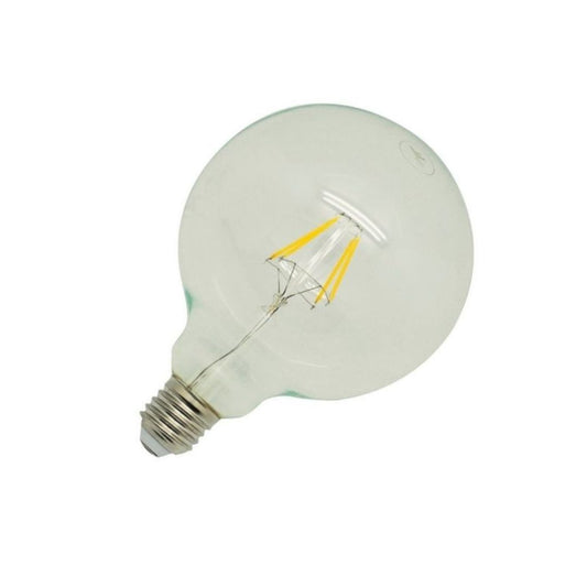 Bombilla Globo Filamento LED E27 G125 4W 2800K - 6000K en Cristal Claro 1