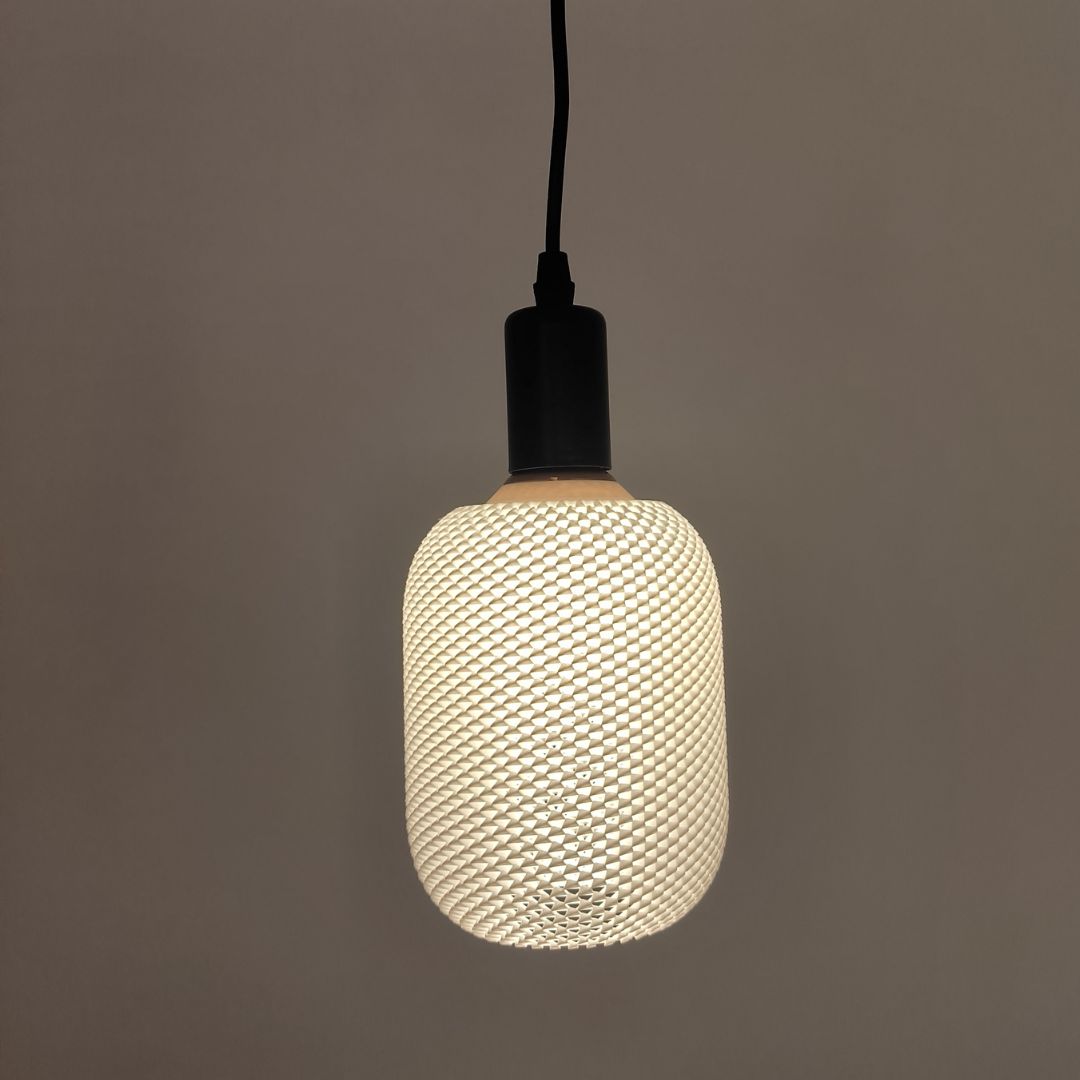 Bombilla LED decorativa cilindro 3D blanco 120x192mm  E27 · 4,6W · 3000K