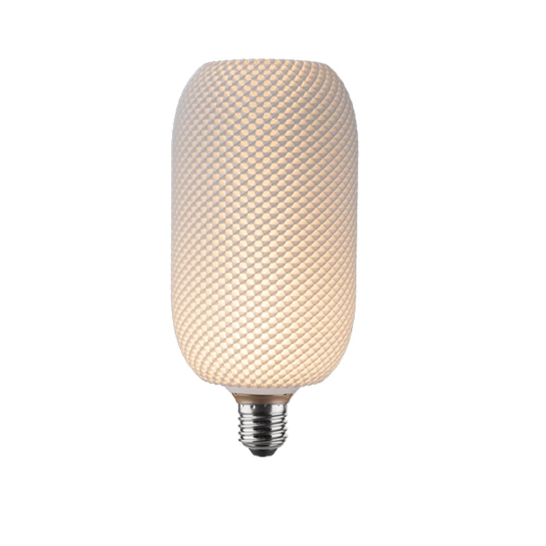 Bombilla LED decorativa cilindro 3D blanco 120x242mm  E27 · 4,6W · 3000K