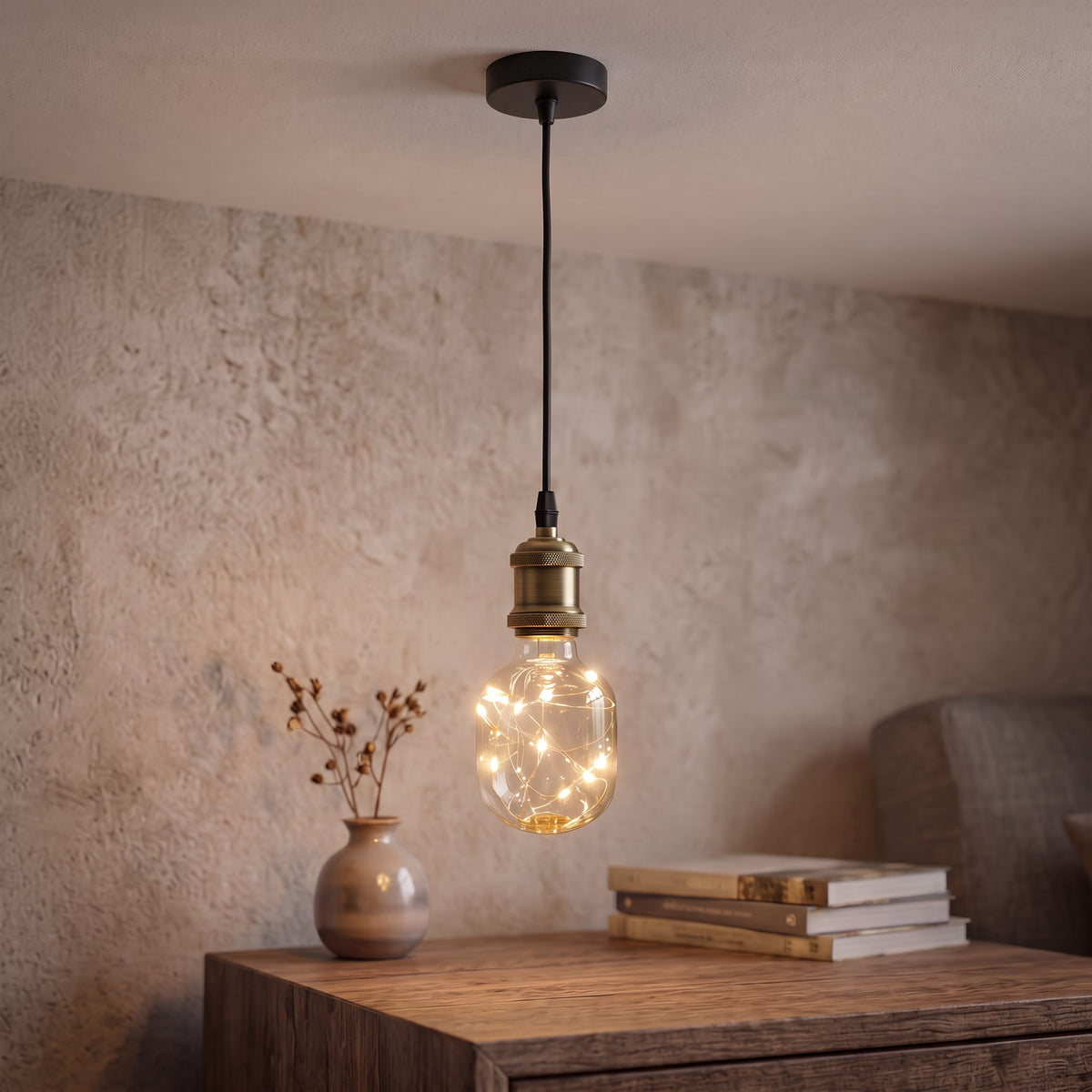 Guirlande d'ampoules Led spéciale SQ E27 avec fil lumineux blanc chaud