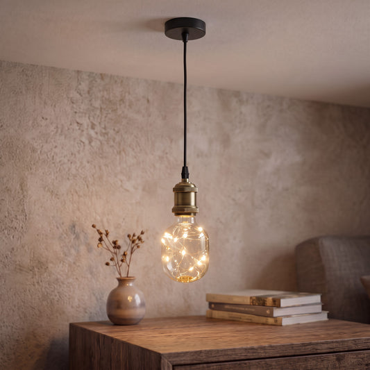 Bombilla LED SQ Especial Guirnalda con Hilo Luminoso Blanco Cálido E27