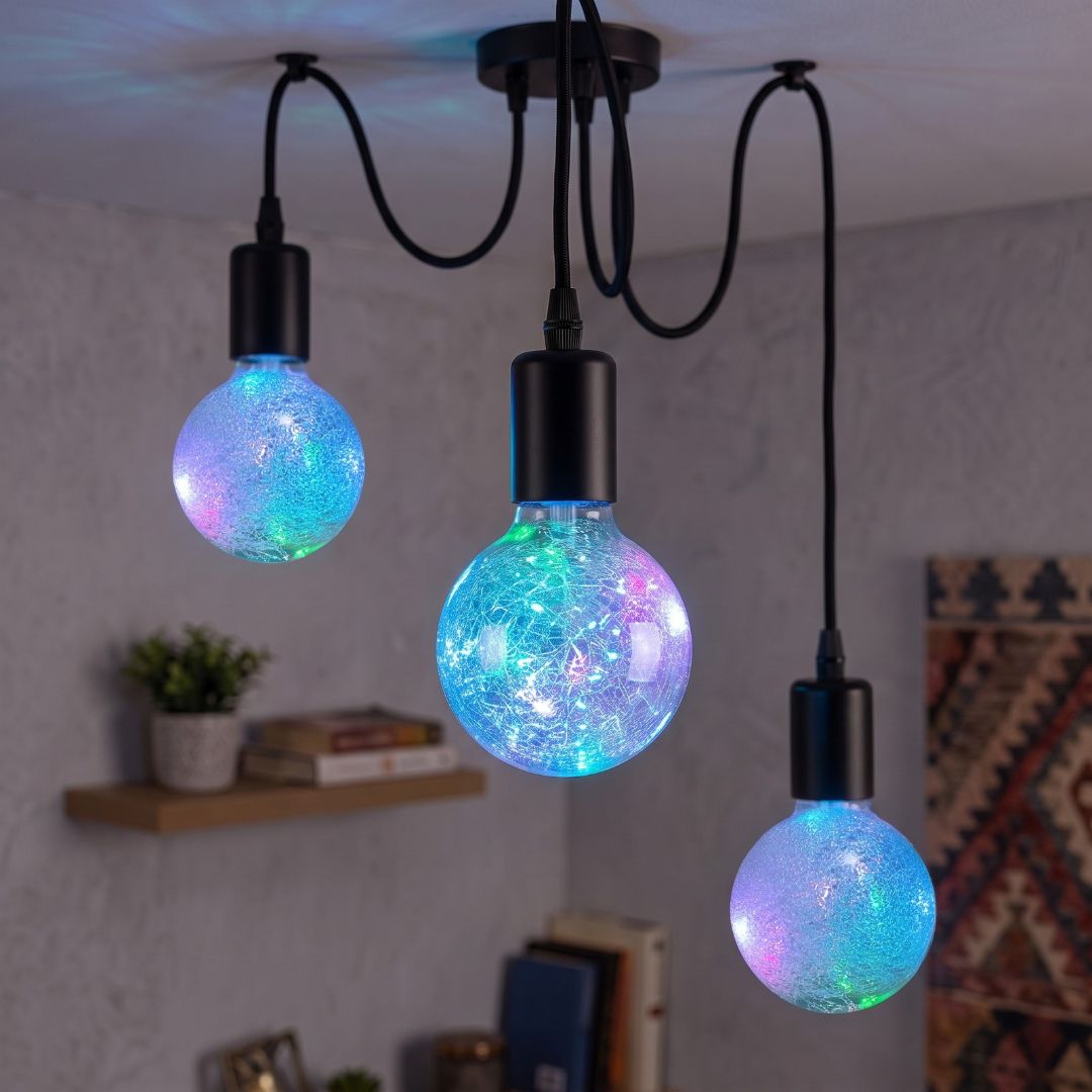 Ampoule LED spéciale G80 E27 pour guirlande lumineuse RVB