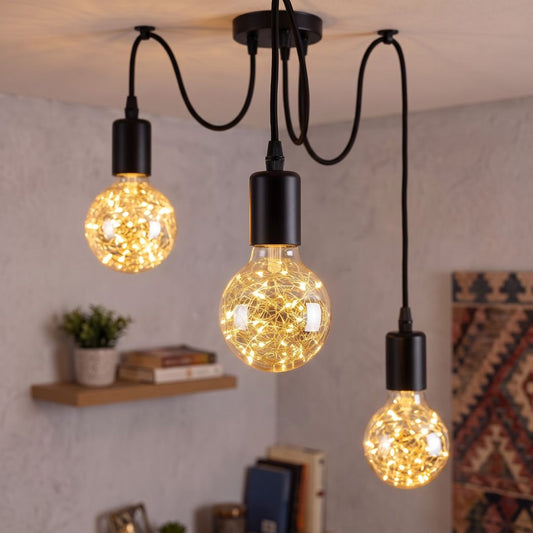 Bombilla LED G80 E27 Especial Guirnalda con Hilo Luminoso Blanco Cálido