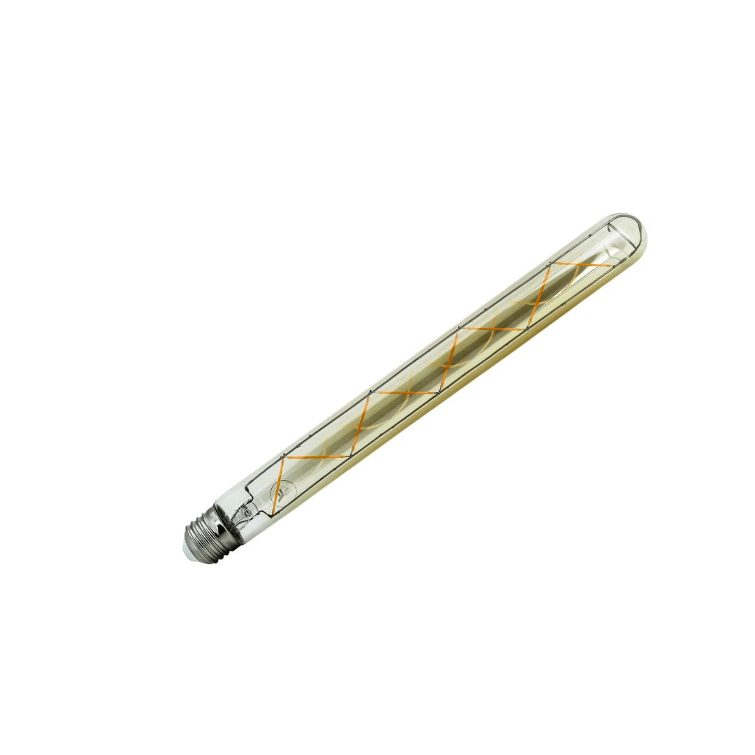 Bombilla Tubular Filamento LED T30 E27 7W 2200K Cristal Dorado 1