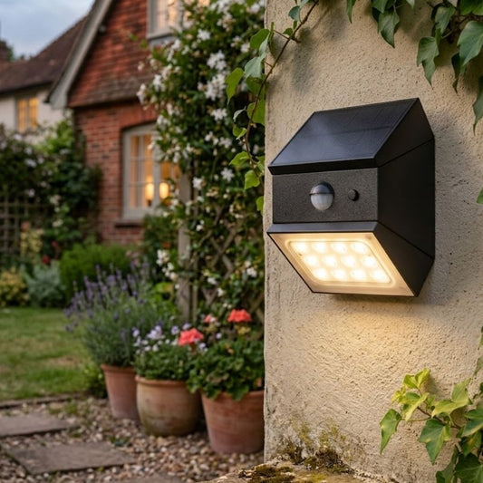 Aplique Solar LED Exterior con Sensor de Movimiento