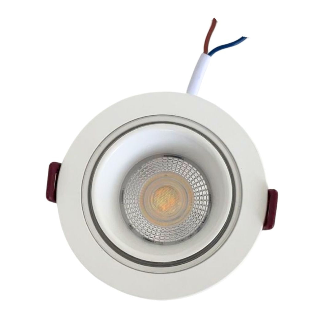 Downlight LED Empotrable con Halo Ambiental y Cambio de Tono