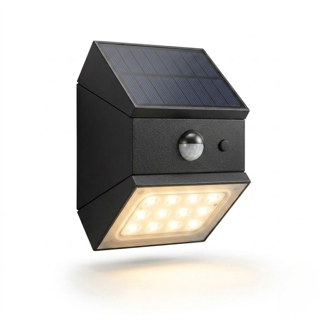 Aplique Solar LED Exterior con Sensor de Movimiento
