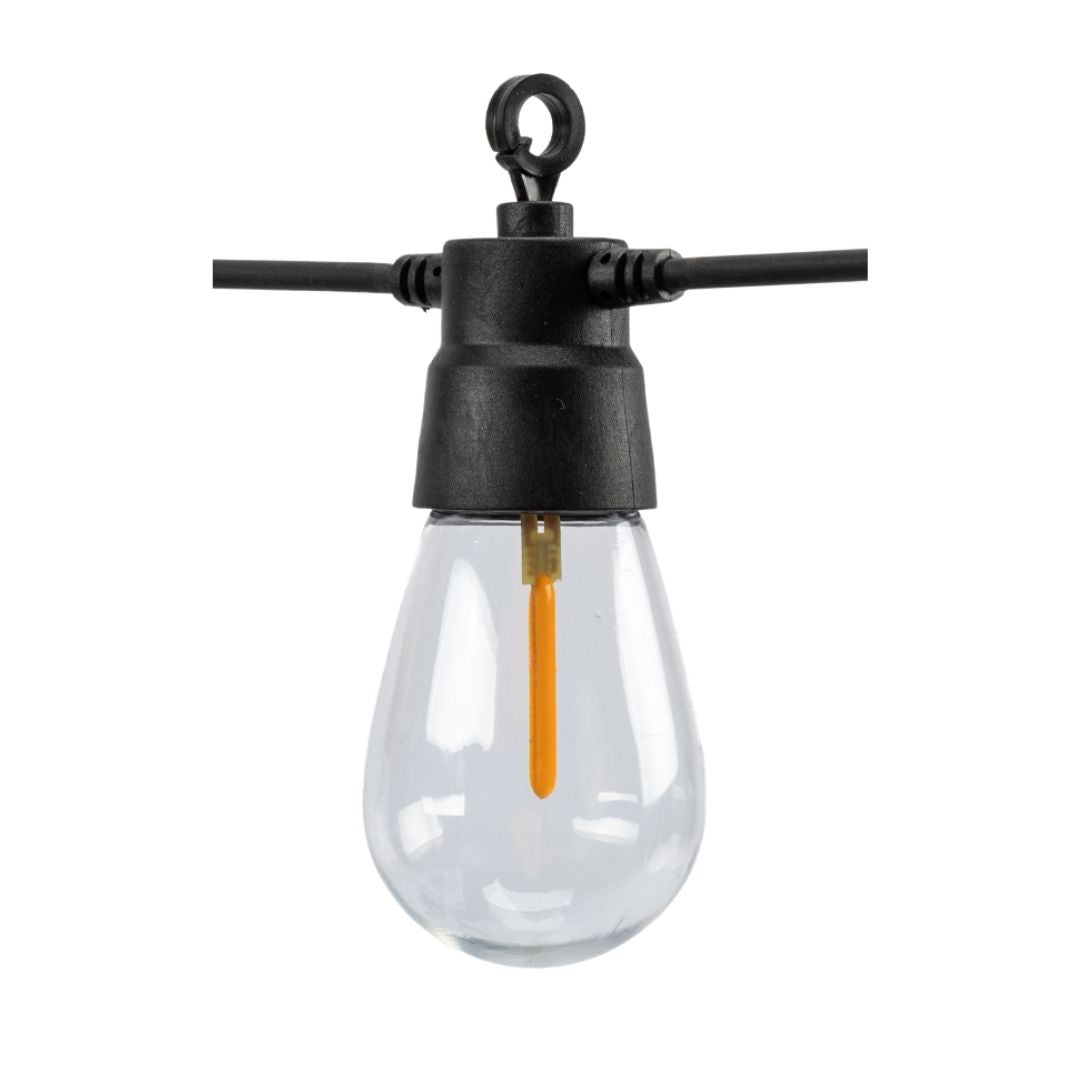 Guirnalda Solar Exterior LED – 5m de Cable con 10 Luces Efecto Llama Fuego