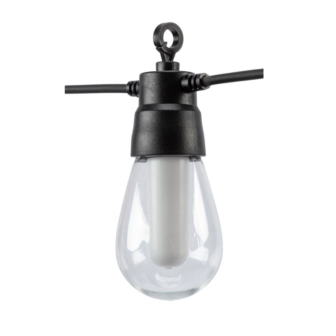 Guirnalda Solar Exterior LED + USB, 5 metros con 10 Luces RGBW y Mando a Distancia