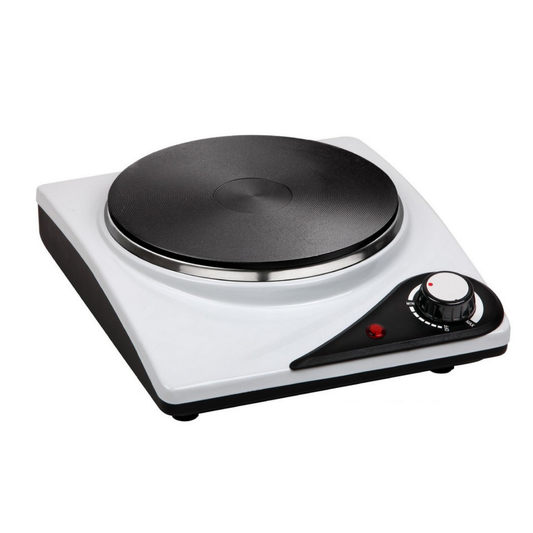 Hornillo Eléctrico 1 Placa 1500W – Portátil, Blanco