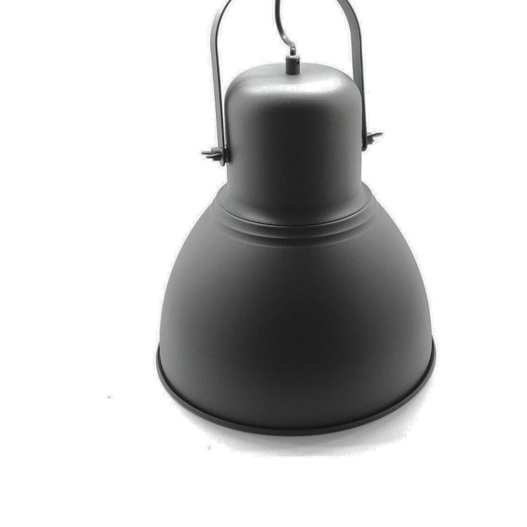 Lámpara Colgante de Techo de Metal Negro - Elegancia y Estilo Industrial