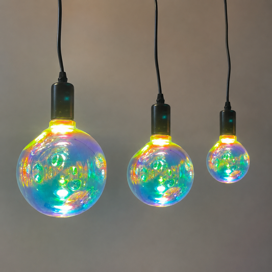 Lámpara Decorativa LED Cristal Irregular Varios Colores E27 3.5W 3000K