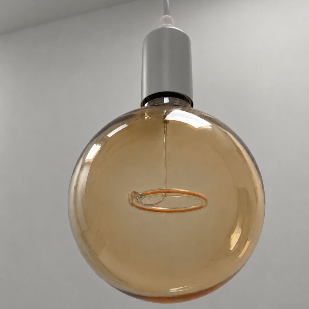 Lámpara Decorativa LED E27 3W Ámbar 1800K - Anillo Flotante Luminoso