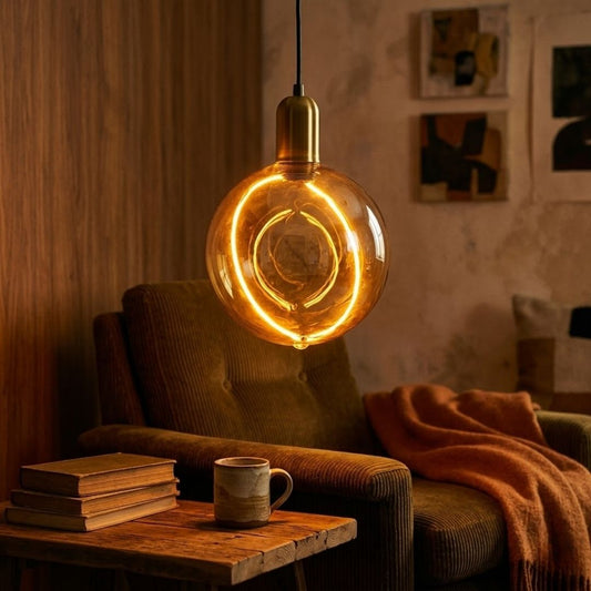 Lámpara Decorativa LED G125 E27 3W Ámbar 1800K