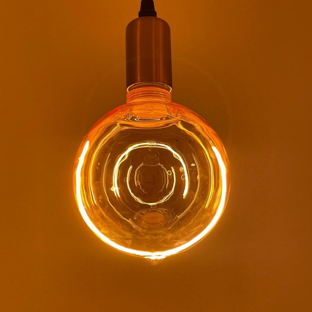 Lámpara Decorativa LED G125 E27 3W Ámbar 1800K