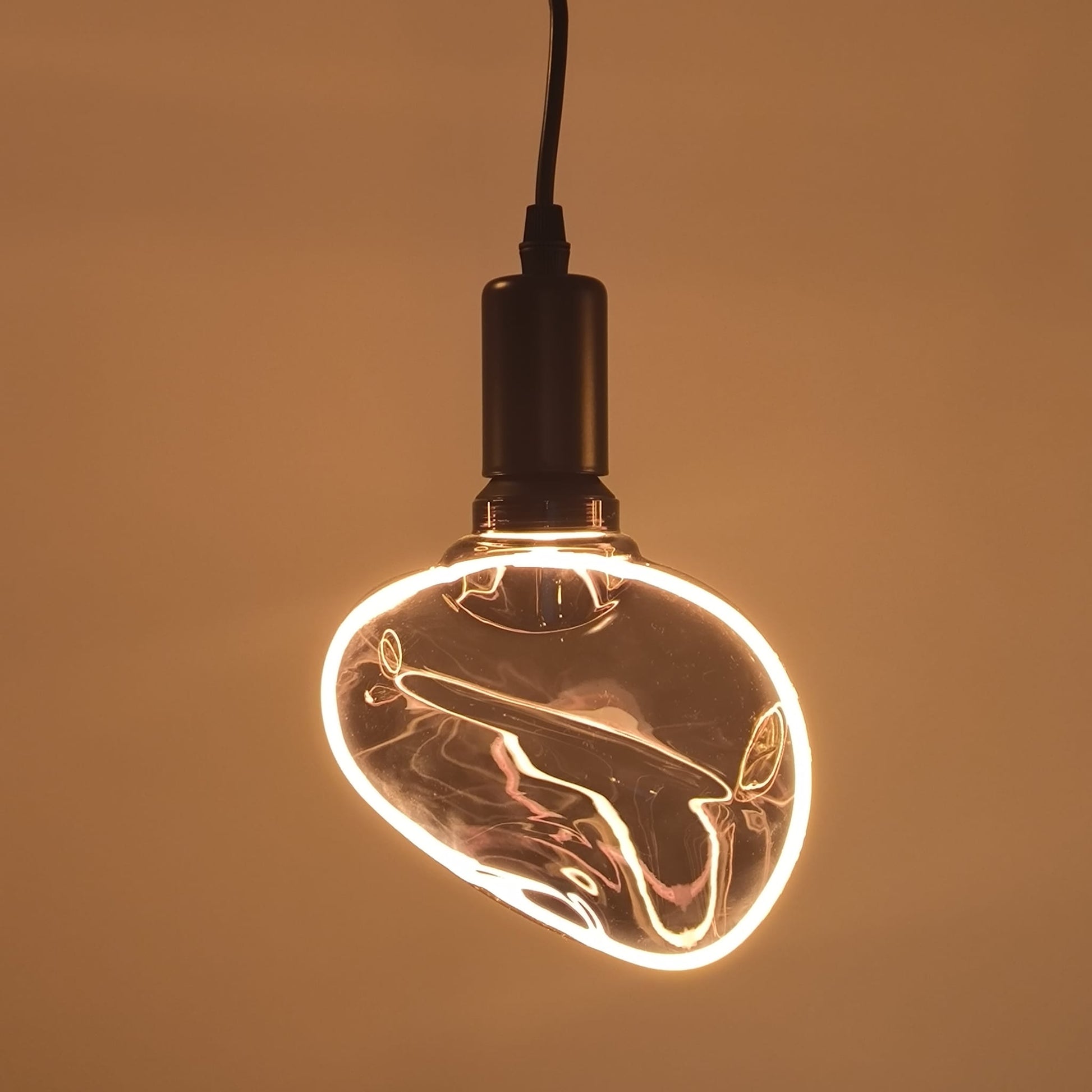 Lámpara LED Vintage Halo Asimétrica E27 4W 1800K