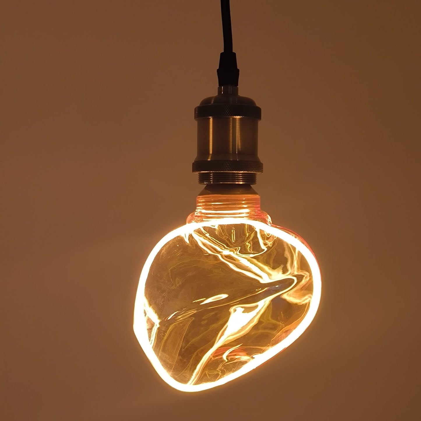 Lámpara LED Vintage Halo Asimétrica E27 4W 1800K