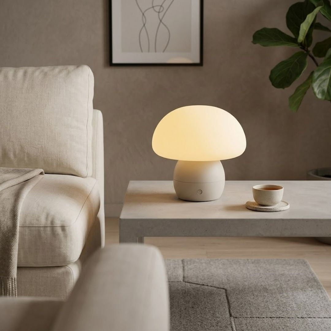 Lámpara Led Tipo Seta Recargable 2W 2700K 3