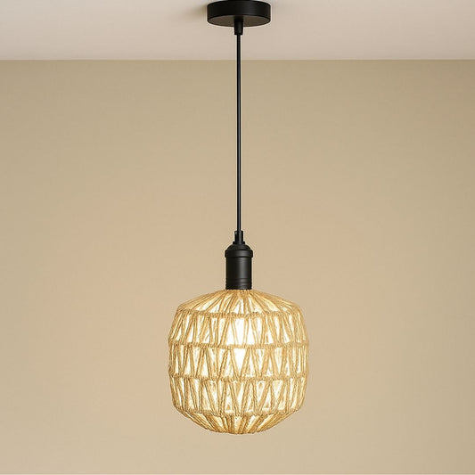 Tulipa LED de Cuerda Natural 4W 3000K 203mm x 165mm para Lámpara de Techo