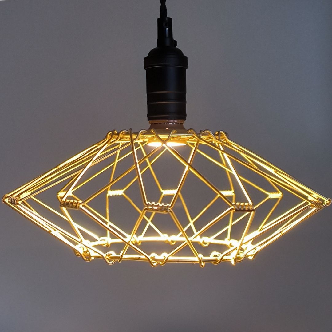 Candeeiro suspenso LED metálico 4W 3000K com abajur modular