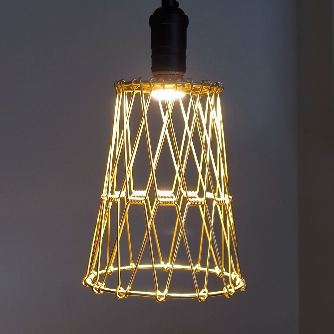 Candeeiro suspenso LED metálico 4W 3000K com abajur modular