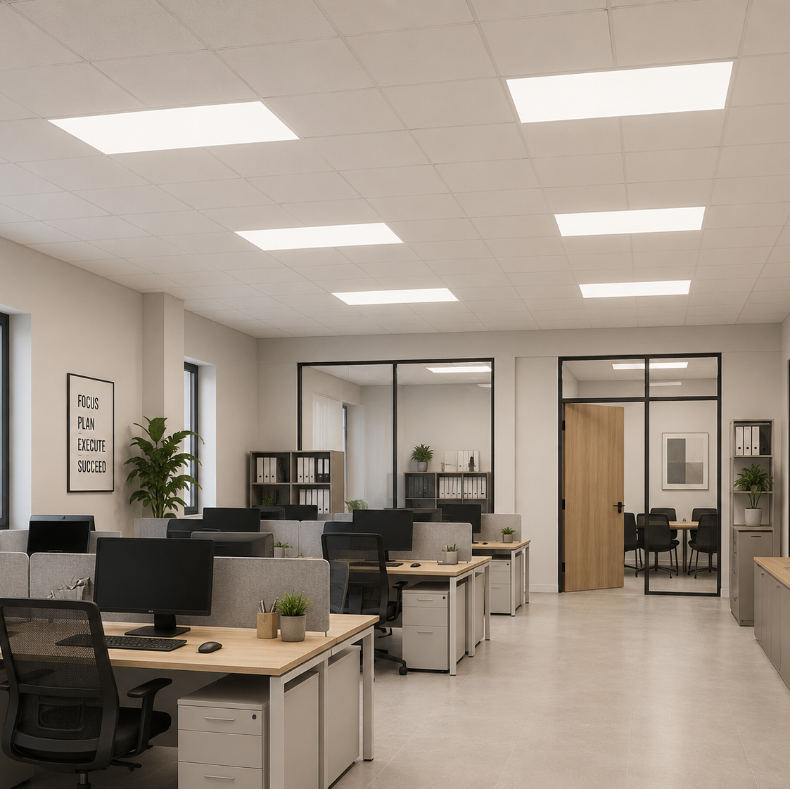 Panel LED 100W 60x120 Techo Armstrong Cambio de Tono