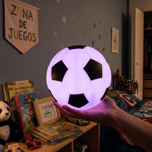 Pelota Luz Nocturna LED de Silicona Recargable USB 3000K 0.5W 1