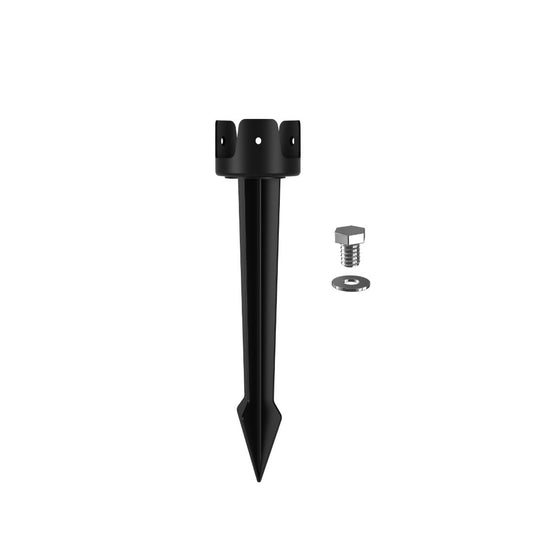 Pica de Jardín para Poste de Suelo Cabeza de Farola LED Solar 10W CCT