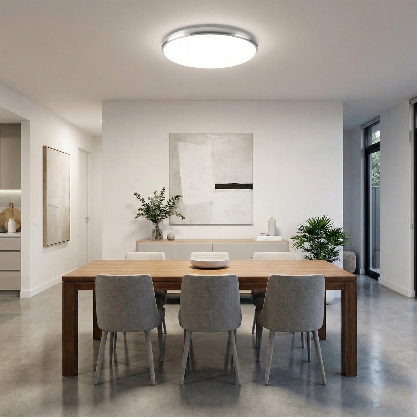 Plafón LED 12W/24W 4500K Círculo Cromado 2