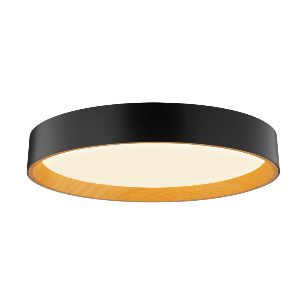 Plafón LED CCT 60W 3600lm Regulable con Mando | Redondo Color Madera