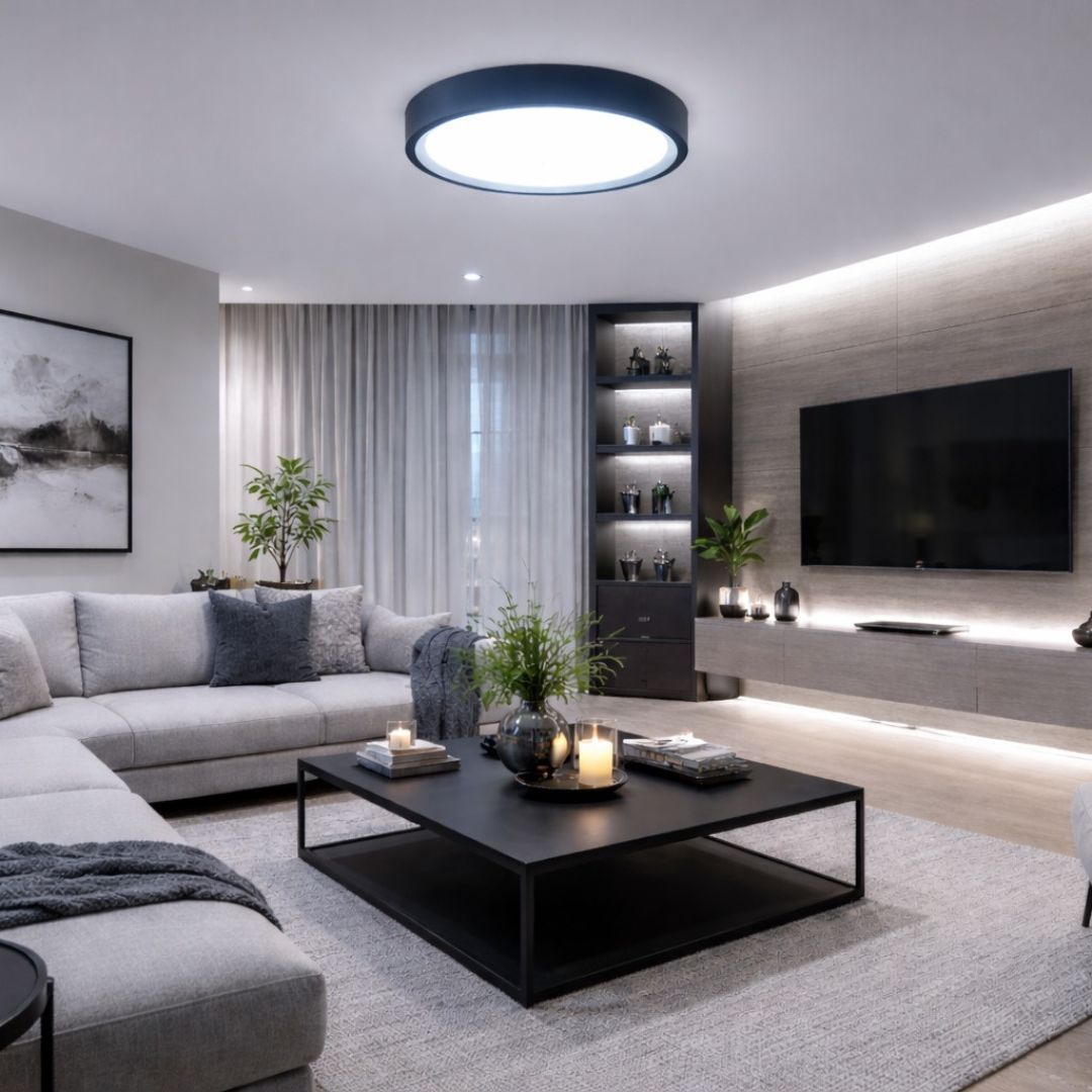 Plafonnier LED Moderne 111W 3000K - Éclairage Efficace et Style Contemporain