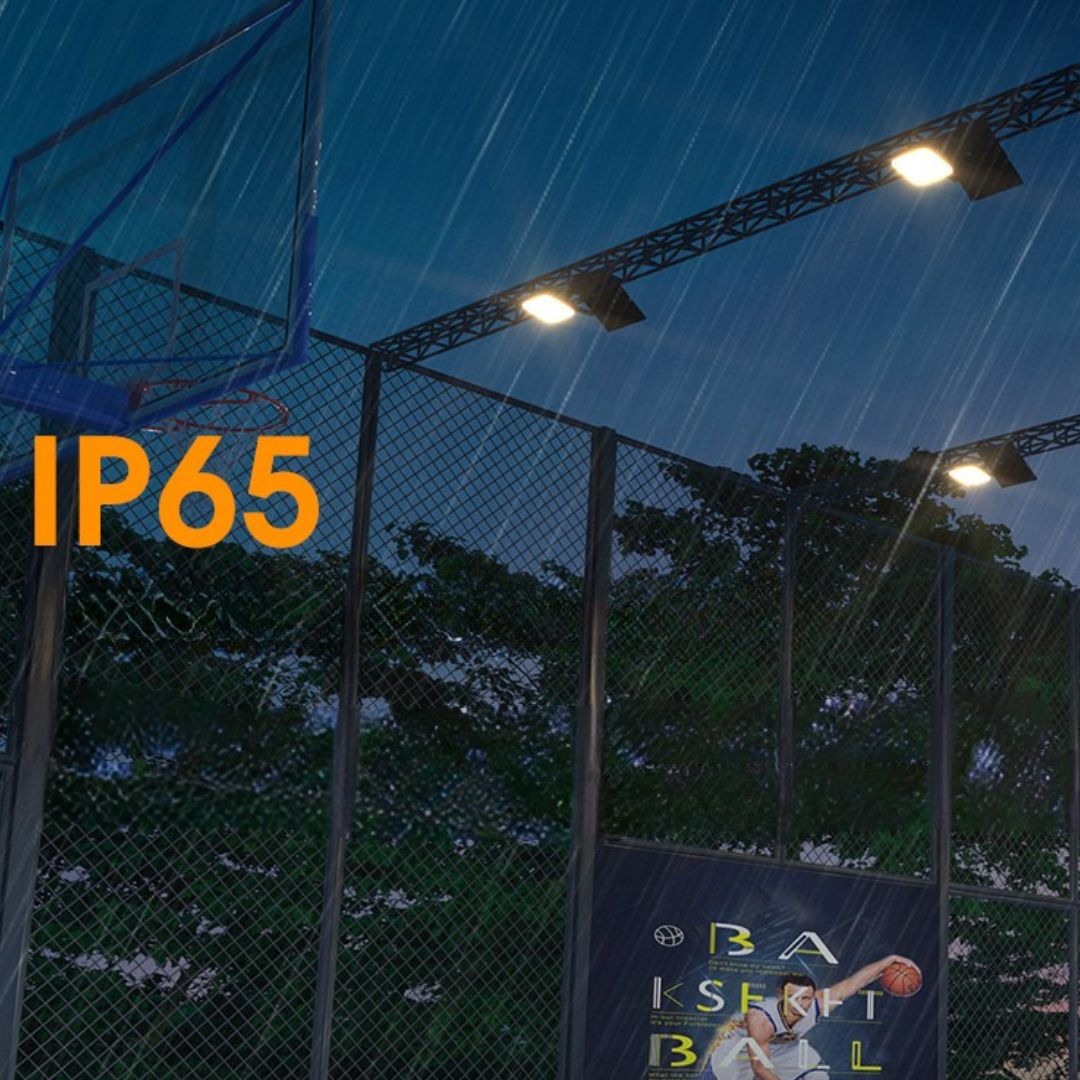 Proyector LED Solar 80W IP65 con Sensor, Panel Solar y CCT ajustable con Mando