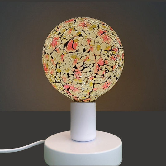 Lâmpada Decorativa Led E27 Globo G125 Tiffany Rosa 4w