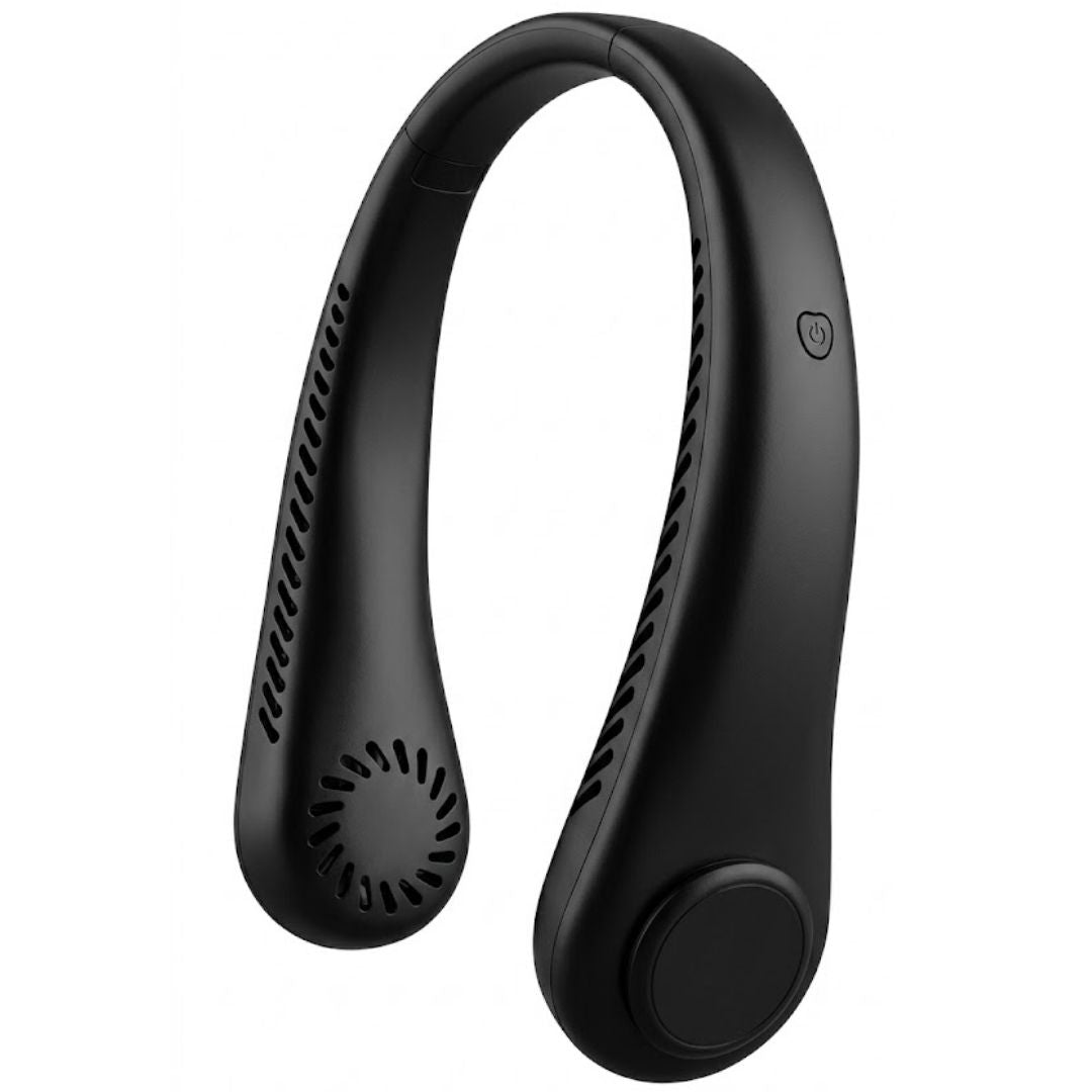 Ventilador de Cuello Recargable USB-C con Tres Niveles
